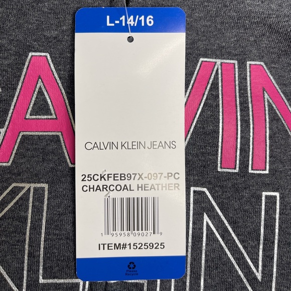 Calvin klein Girl's Full zip Hoodie - Picture 2 of 4